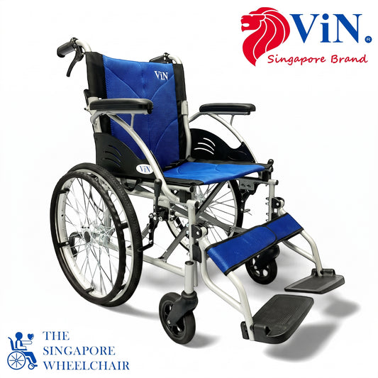 Lightweight Wheelchair with Compact Retractable Footrest [Self-Propelled] Safety Anti-Tipper