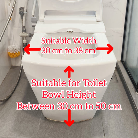 ViN-K08 Shower Commode Aluminum Toilet chair for Indoor with PU Seat [Hold 125 kg]