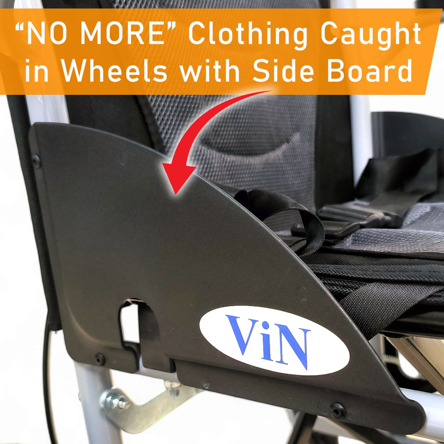 ViN-11ASAT | Lightweight Standard Wheelchair with Anti-Tipper 11kg [Pushchair]