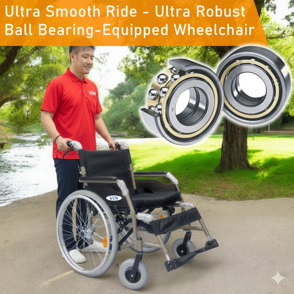 Heavy duty big large foldable lightweight wheelchair 22 inches seat width