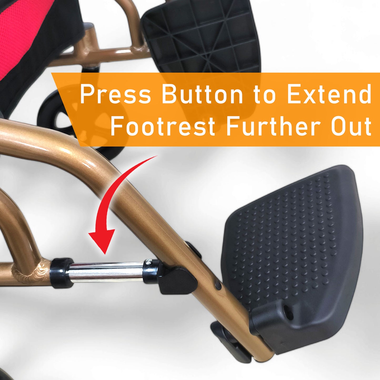 ViN DY821 | Pushchair - Flip-Up Armrest - Retractable Footrest - Anti Tipper