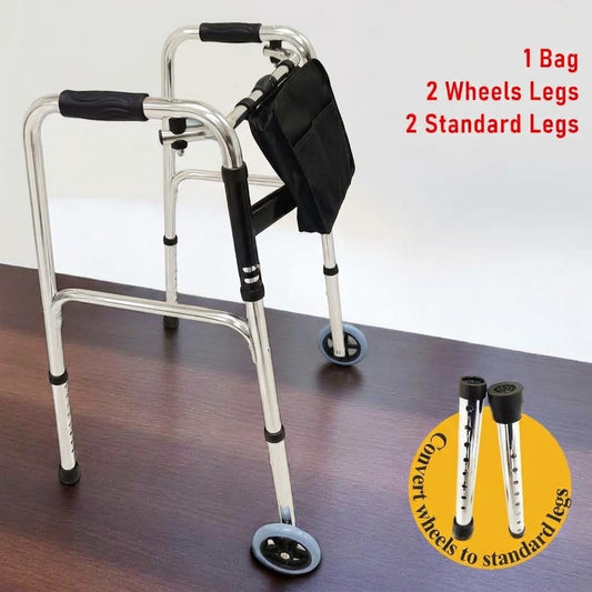ViN-WF01 | ( * WITHOUT SEAT ) Elderly Walking Aid 2.9 kg Ultra Lightweight Aluminum Staggered Walking Function