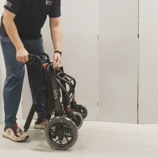 ViN-DA07 Travel wheelchair 10kg with Luggage Handle  [Airline Approved]