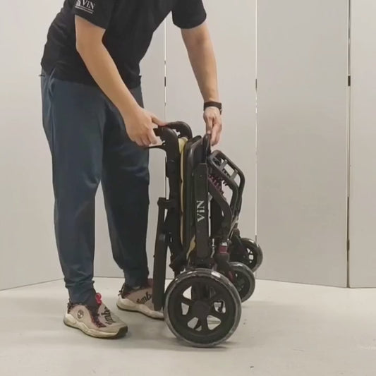 ViN-A13 Large Seat Travel wheelchair 11.5kg with with Suspension [Airline Approved]