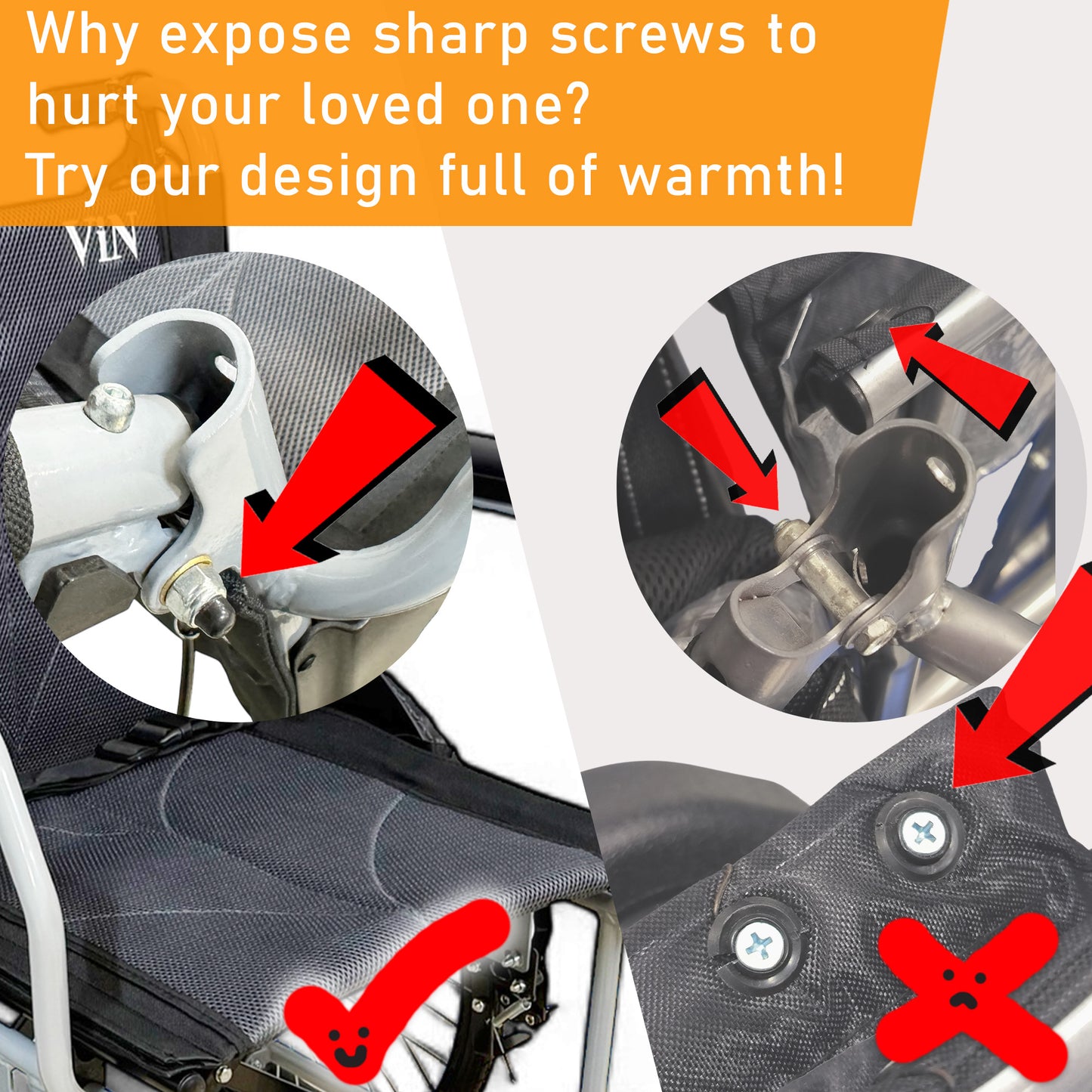ViN 11AS | Pushchair - Fixed Armrest -  Fixed Legrest