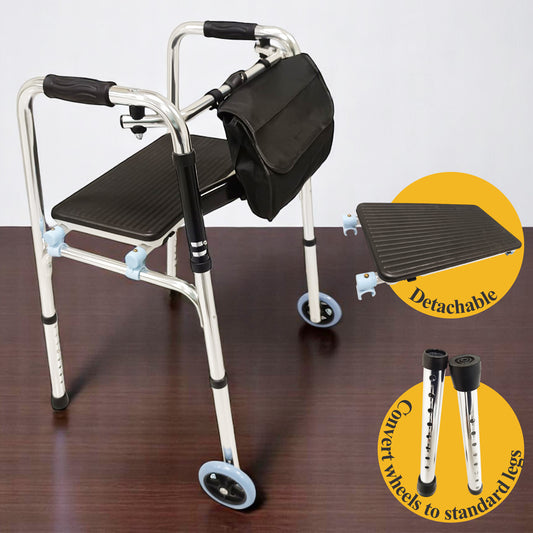 ViN WF01-ST | Elderly Walking Aid with Seat 3.8 kg Ultra Lightweight Aluminum