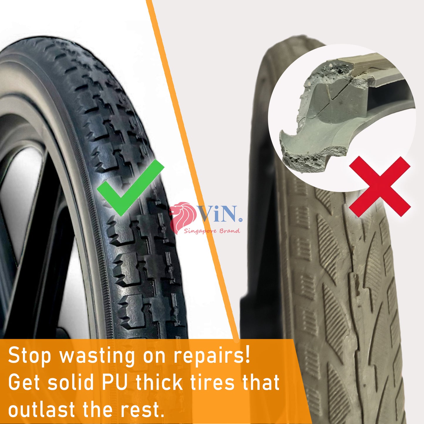 ViN 46A5S, 16 inch Pushchair, Washable Cushion, Flip-up Armrest and Detachable Legrest with adjustable Anti Tipper