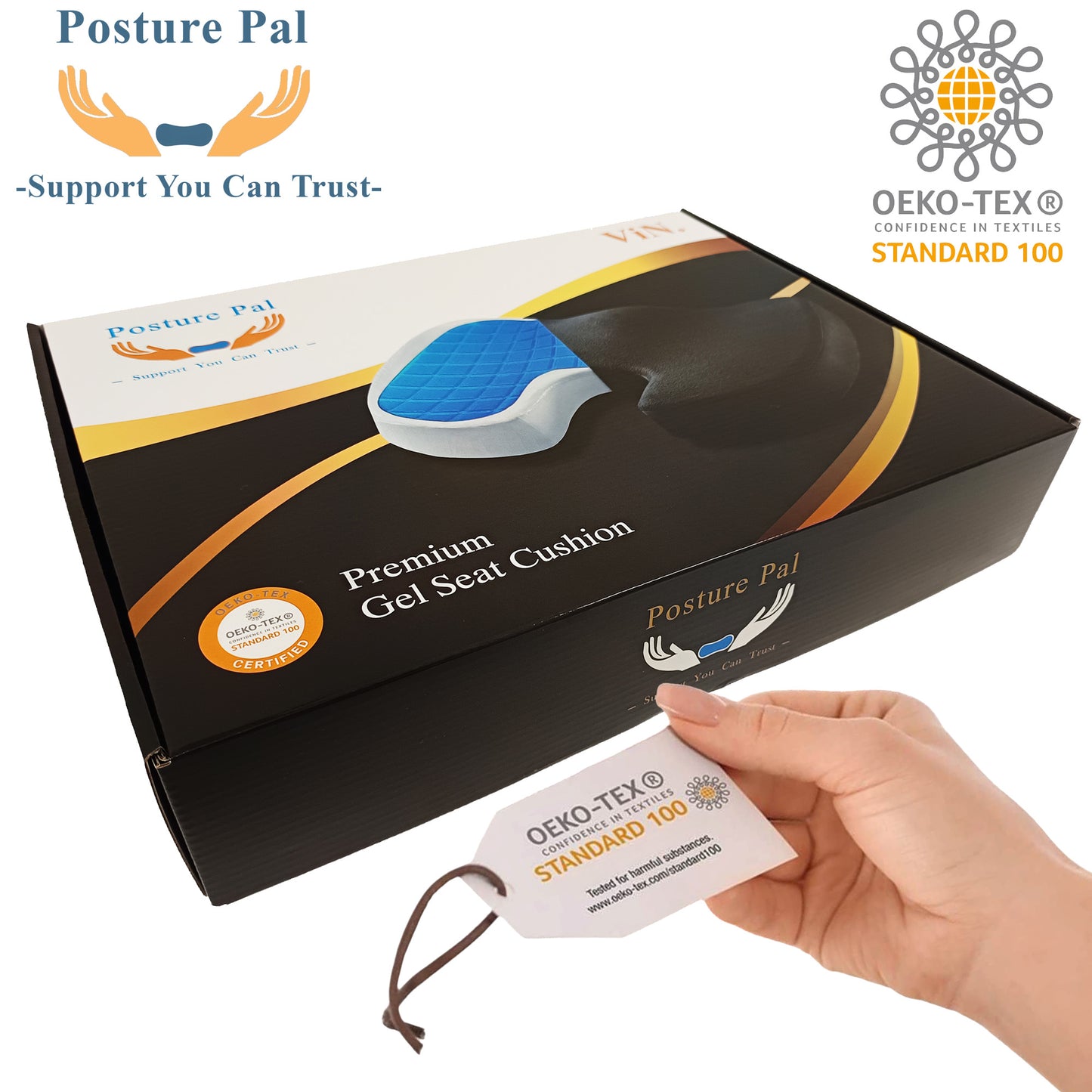 ViN-C02 - Premium Memory foam seat cushion with cooling gel