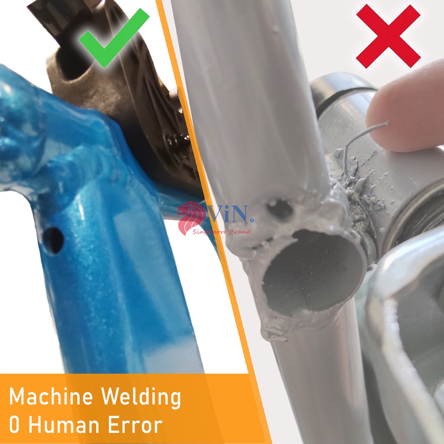 ViN-R1 lightweight rollator walker with adjustable height handles, flip-up footrest, suspension system, removable storage bag, and dual brake design.